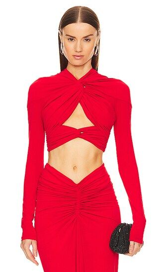 Bebe Top in Scarlet | Revolve Clothing (Global)