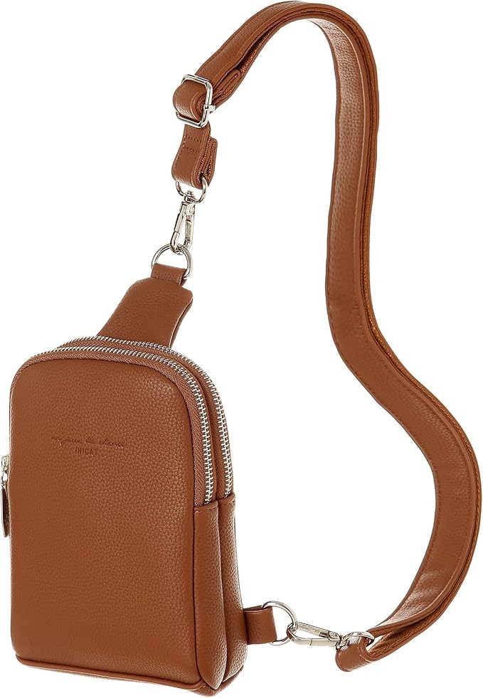 INICAT Small Crossbody Sling Bags for Women Vegan Leather Cell Phone Purse Fanny Packs for Women ... | Amazon (US)