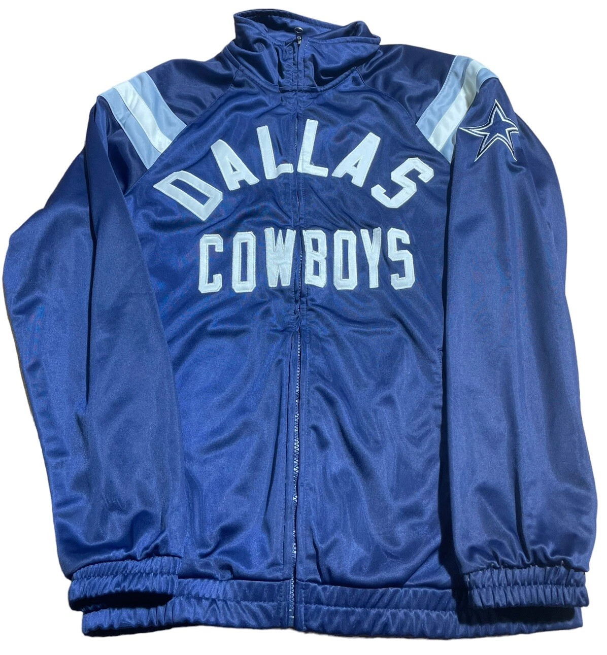 Dallas Cowboys Track Jacket Navy Blue Vintage Medium | eBay US