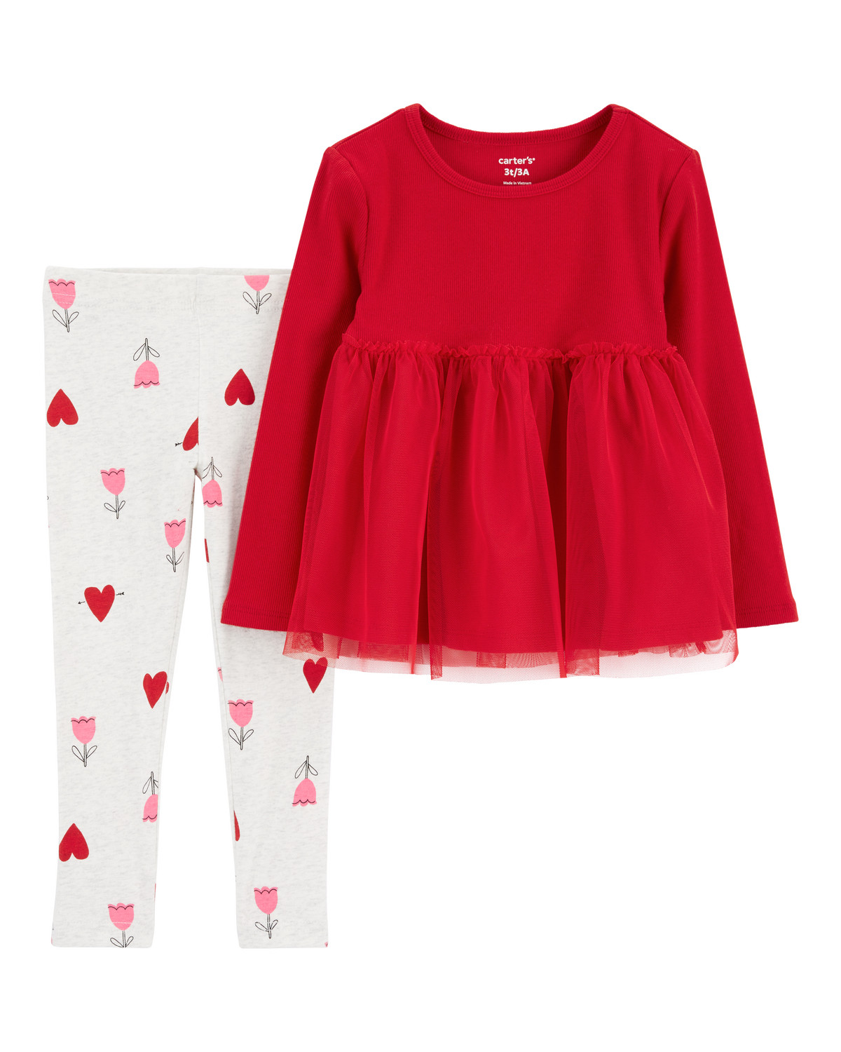 Baby 2-Piece Valentine's Day Top & Legging Set | Carter's Inc