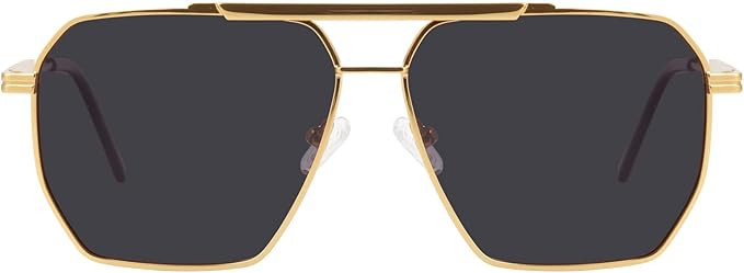 mosanana Square Polarized Aviator Sunglasses for Women and Men UV400 Protection Model-Chris | Amazon (US)