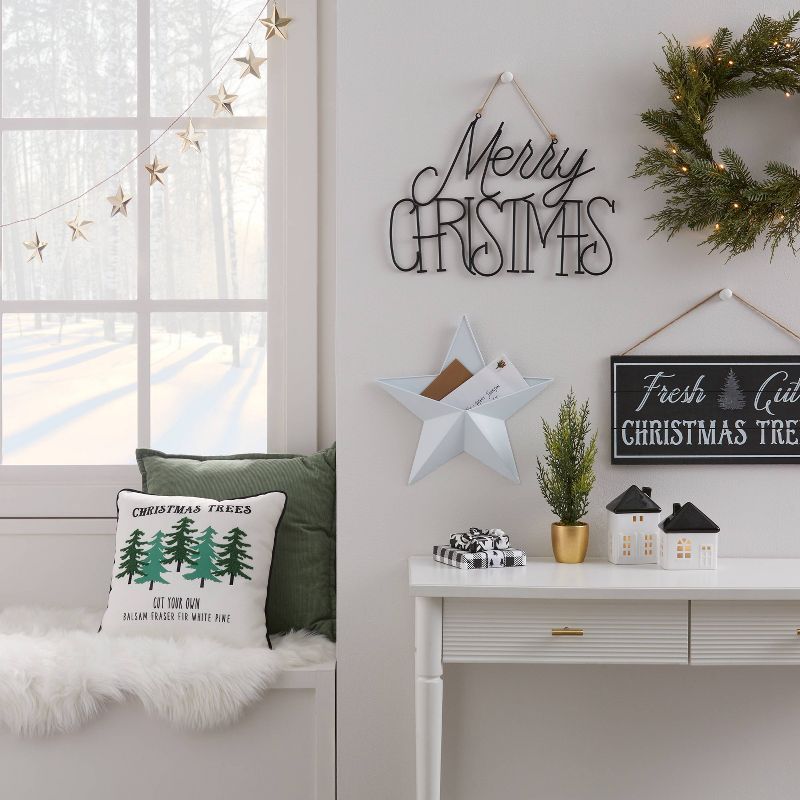 18" Wire 'Merry Christmas' Sign Black - Wondershop™ | Target