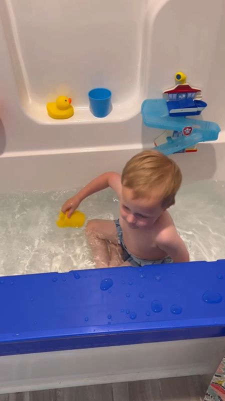 Amazon kids tub topper! This is perfect to prevent water splashes onto the ground and it provides extra room for your child to play! 

#LTKfamily #LTKkids