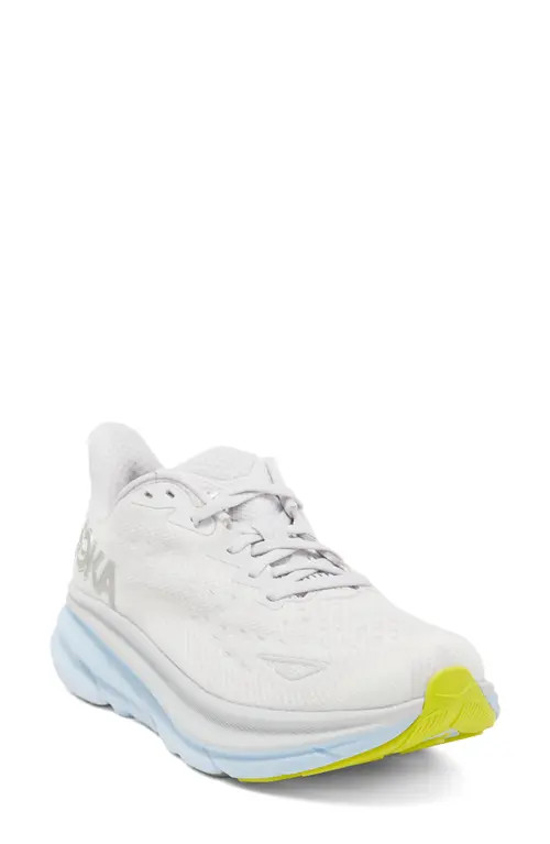 HOKA Clifton 9 Running Shoe in Nimbus Cloud /Ice Water at Nordstrom, Size 6 | Nordstrom