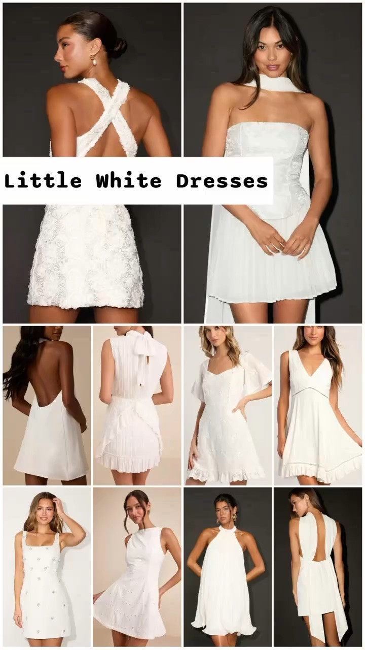 Little white dresses for the bride to be under $100 at Lulus. 

Country concert dresses, summer dresses, resort wear 2026, date night dresses, bachelorette weekend, bachelorette party dresses, honeymoon packing, bridal shower dresses, engagement photo shoot, festival dresses, after party dresses.

#LTKWedding #LTKSeasonal