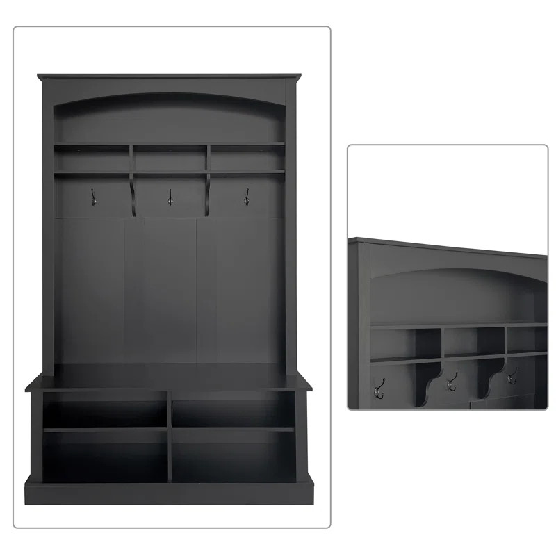 Hokku Designs Yiselle Hall Tree 47.21 Wide | Wayfair | Wayfair North America