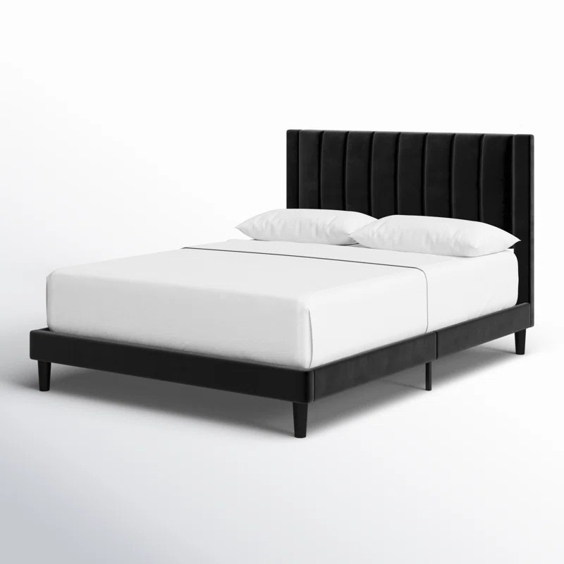 Kelly Clarkson Home Alex Velvet Wingback Bed & Reviews | Wayfair | Wayfair North America