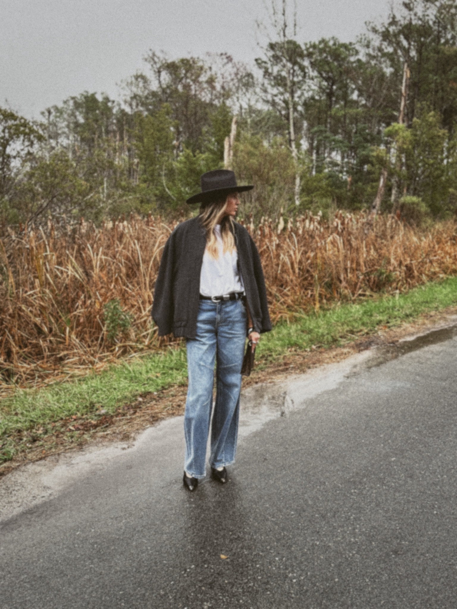 The wool jacket is from Zara, but I linked some very similar looks! I would buy a couple sizes larger for an oversized look. Size down in the denim if you don’t want them to hang looser on your hips. Wearing a small in the tee.

#LTKover40 #LTKSeasonal #LTKMostLoved