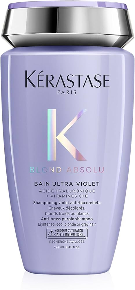 KERASTASE Blond Absolu Bain Ultra-Violet Shampoo - Neutralizes Brassy Undertones, With Blue and V... | Amazon (US)