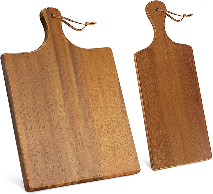 AIDEA Wood Cutting Board with Handle, Cheese Board Chartuterie Board，for Cutting and Serving 17... | Amazon (US)