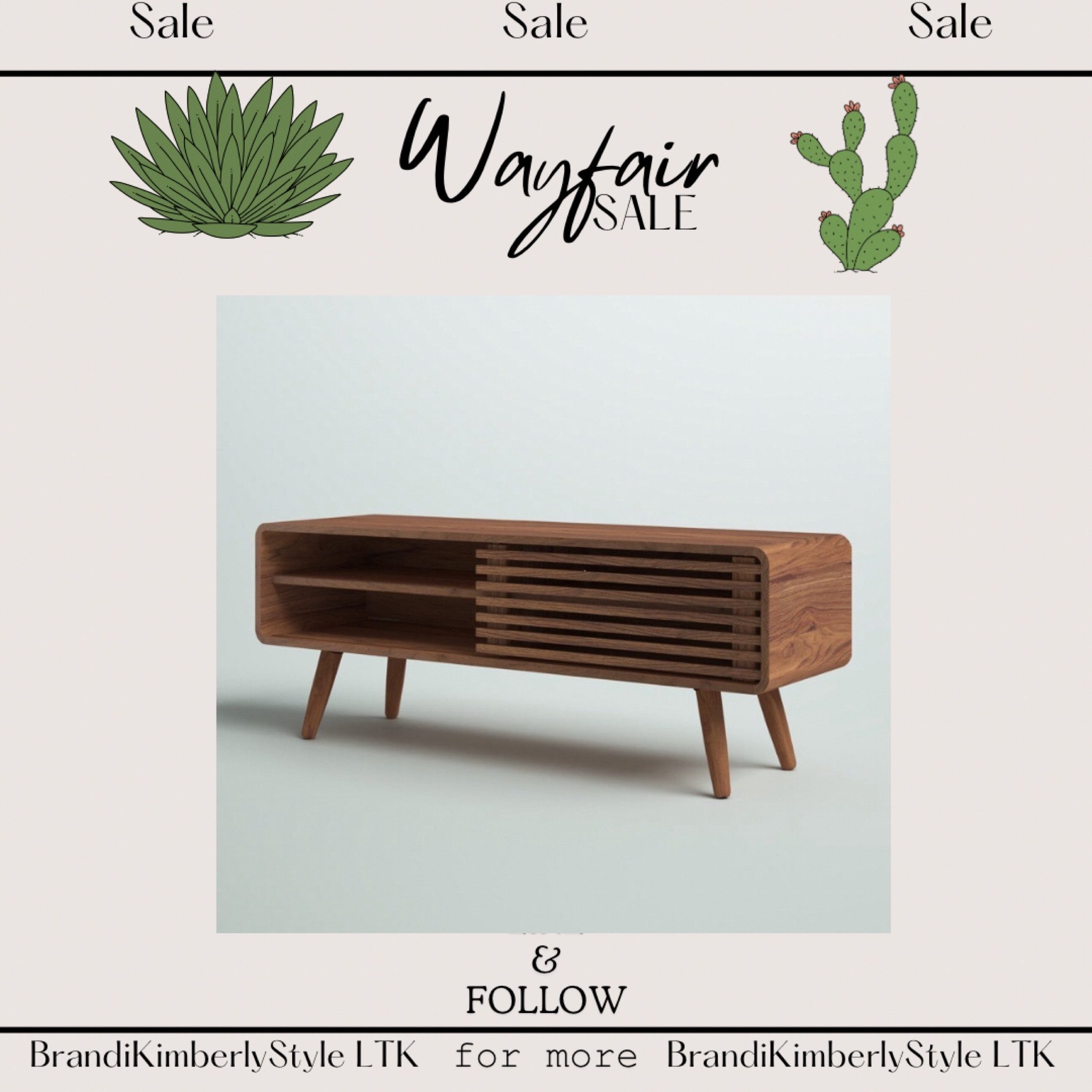 It’s WayDay and Wayfair is having a sale! Here are my picks to freshen up my space 💕 this small entertainment center/ TV stand has a cute retro look for my tiny room 🏡
home, furniture, space Reno, 1050s vibe, sale, save,  
💕Brandi Kimberly