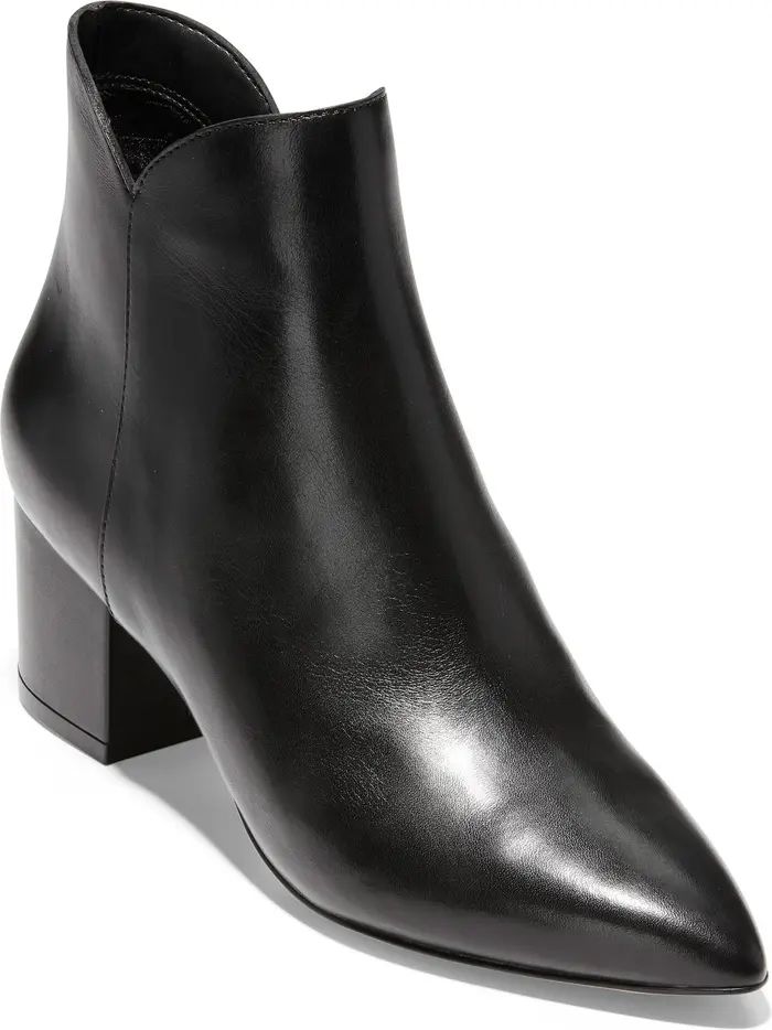 Elyse Pointed Toe Leather Bootie (Women) | Nordstrom Rack