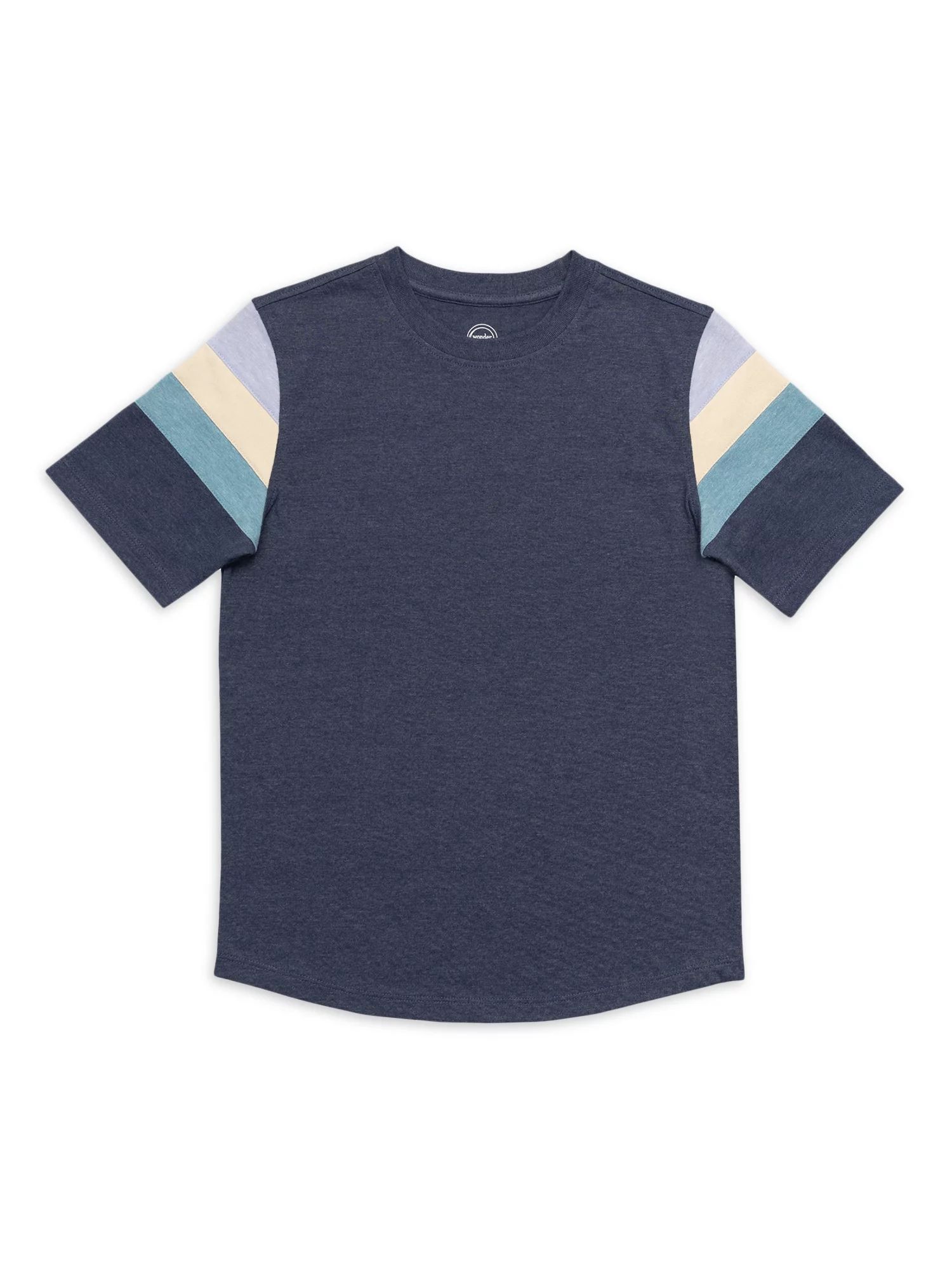 Wonder Nation Boy's Short Sleeved Pieced T-Shirt, Sizes 4-18 - Walmart.com | Walmart (US)