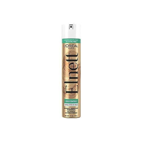 L'Oreal Paris Elnett Satin Hairspray Extra Strong Hold Unscented 11 oz; (Packaging May Vary) | Amazon (US)