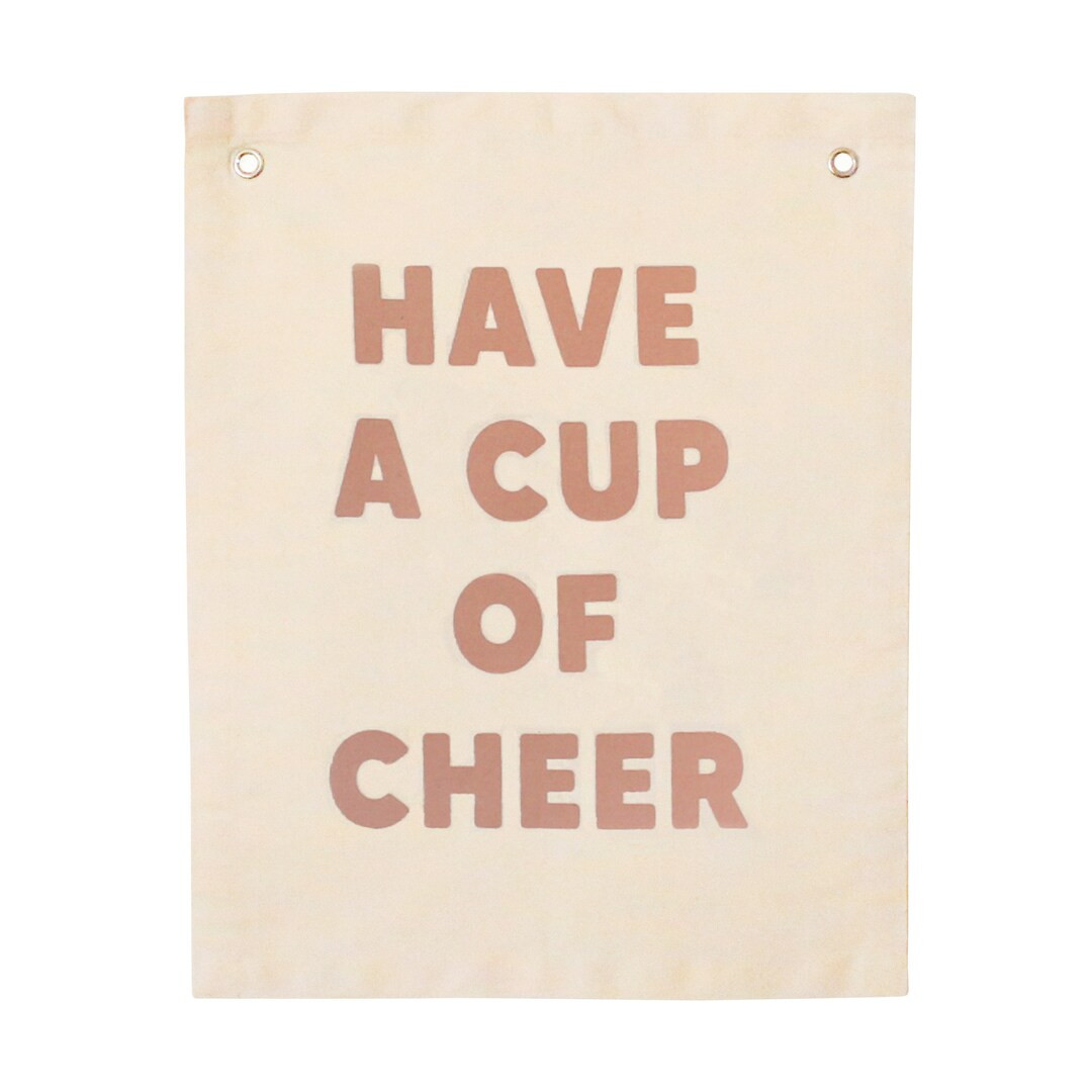 Have a Cup of Cheer Christmas Banner - Canvas Wall Flag | Wall Art for Nursery | Kids Room Decor ... | Etsy (US)