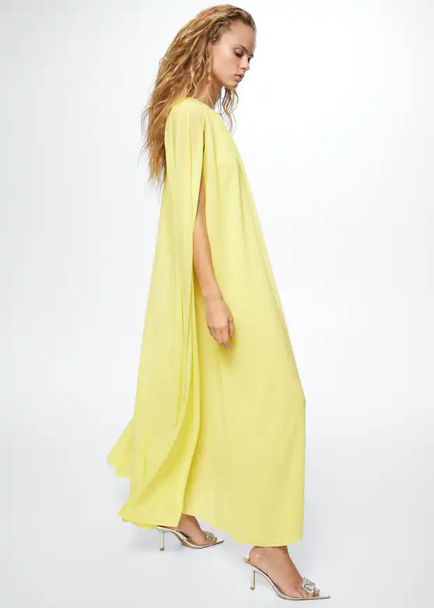 Sleeve slit dress | MANGO (US)