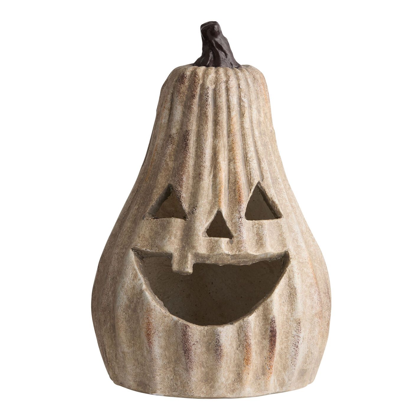 Tall Antiqued Jack-O'-Lantern LED Light Up Decor | World Market