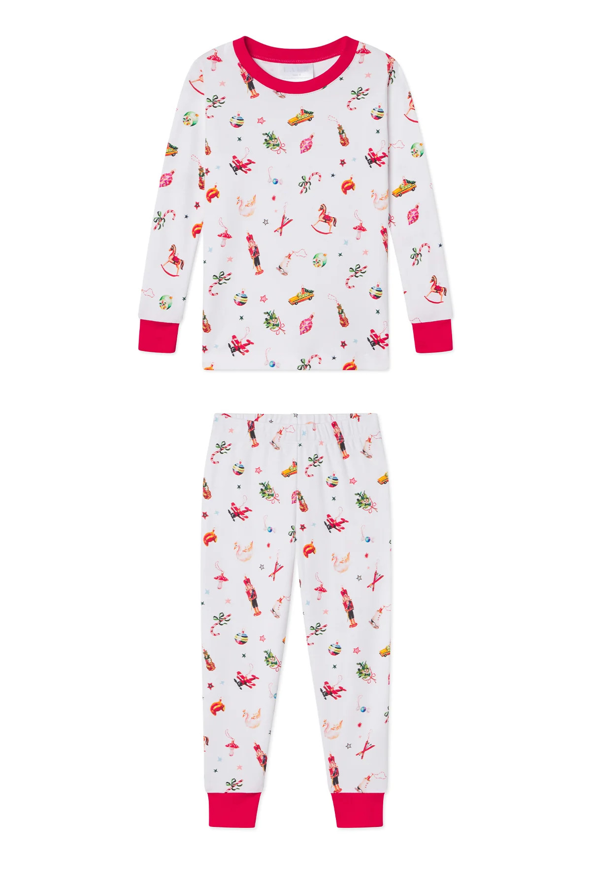Kids Long-Long Set in Ornaments | Lake Pajamas