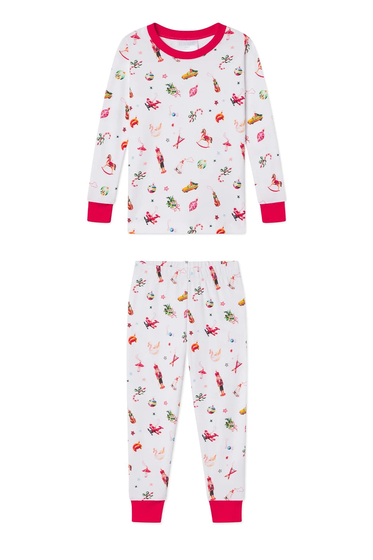 Kids Long-Long Set in Ornaments | Lake Pajamas