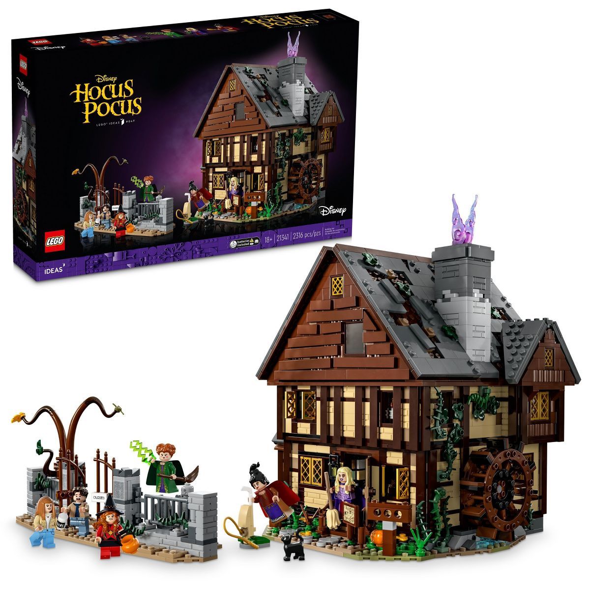 LEGO Ideas Disney Hocus Pocus: The Sanderson Sisters' Cottage 21341 | Target