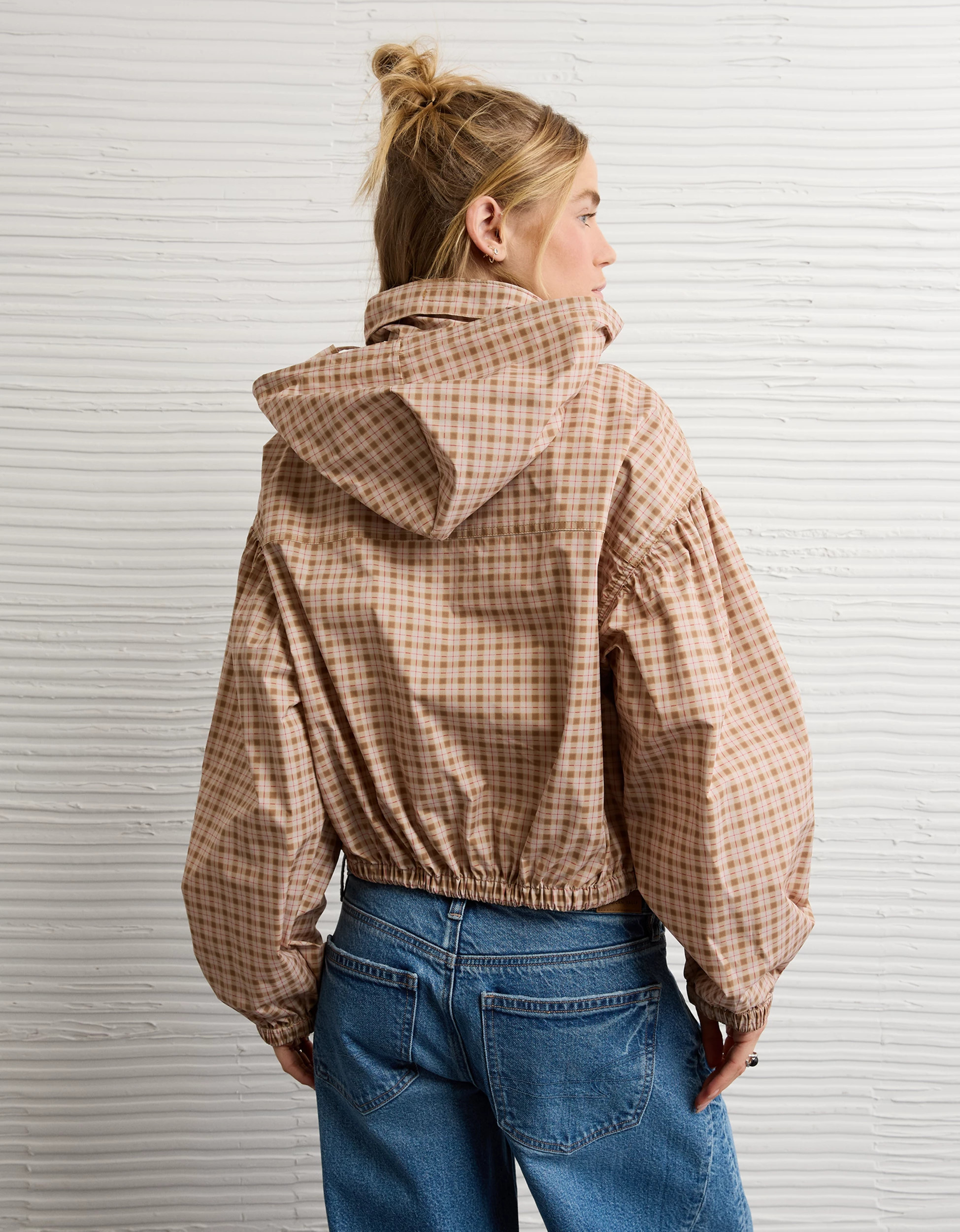 AE Cropped Windbreaker Jacket | American Eagle Outfitters (US & CA)