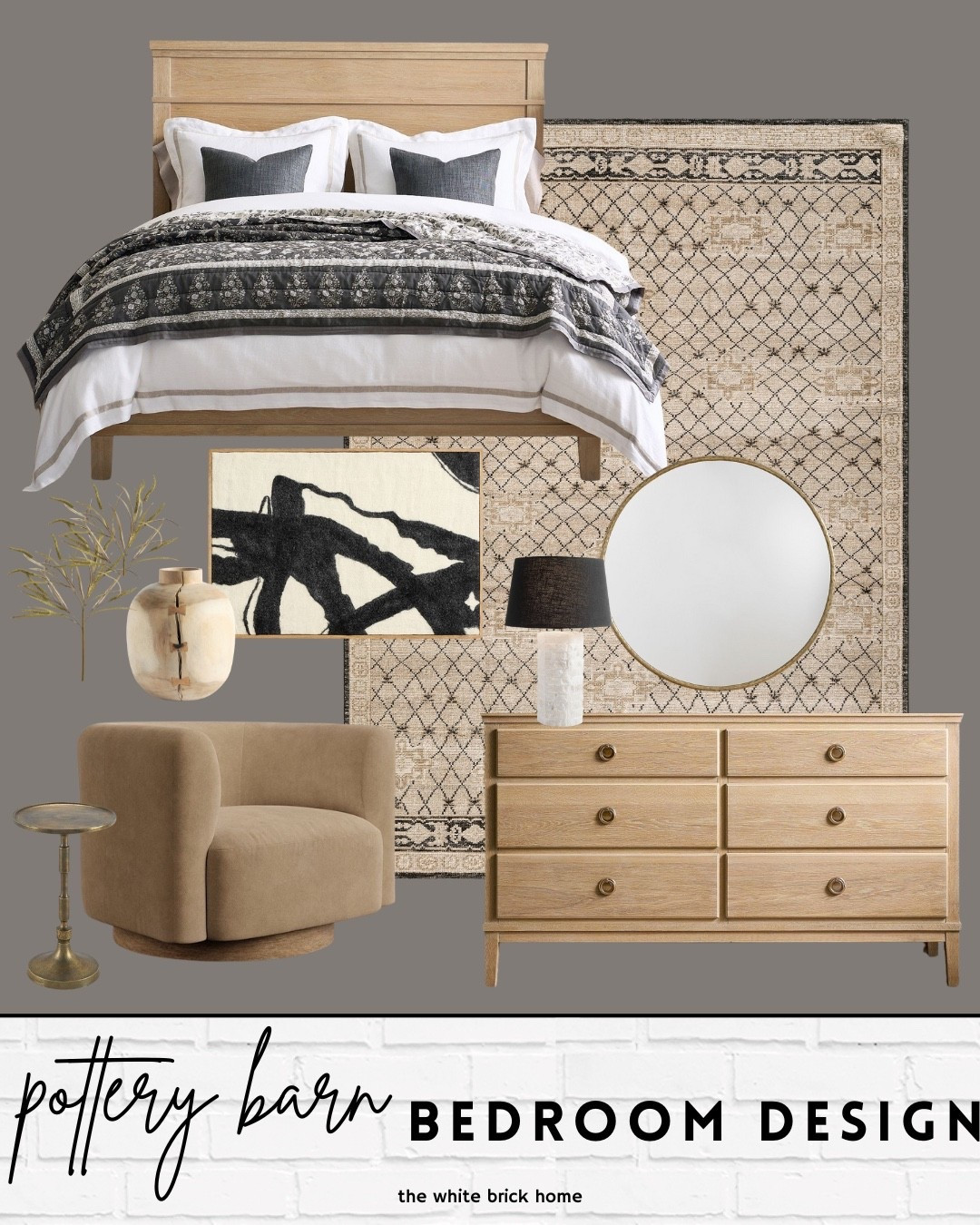 A beautiful, textural bedroom design from pottery barn! 

🖤🖤

Pottery barn, bedroom, bed, dresser, wall mirror, accent chair, drink table, table lamp, vase, faux greenery, quilt, bedding, area rug, neutral rug, accent seating, seating, accent chair, chair, home decor, home design, bedroom design, bedroom, master bedroom, primary bedroom, pottery barn room, pottery barn bedroom, bedroom design pottery barn 

#LTKSaleAlert #LTKStyleTip #LTKHome