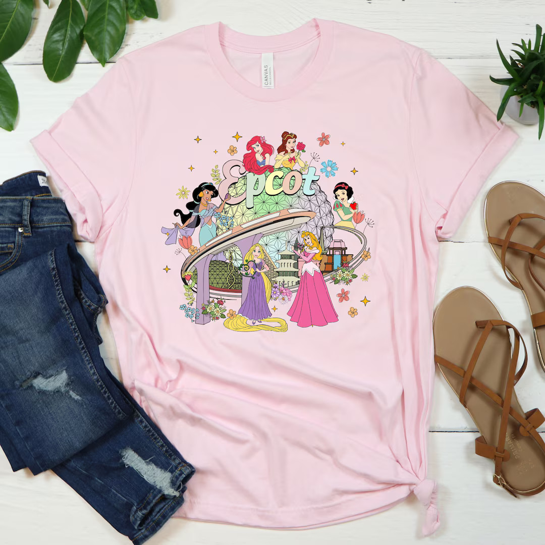 Epcot Princess Shirts, Flower and Garden Festival 2024 Shirt, Disney Event Shirts, Disney Girl Sh... | Etsy (US)