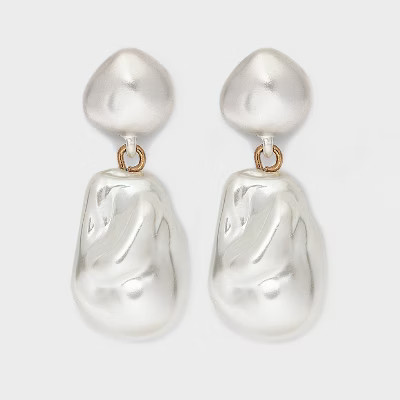 Double Pearl Drop Earrings - A New Day™ | Target