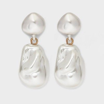 Double Pearl Drop Earrings - A New Day™ | Target
