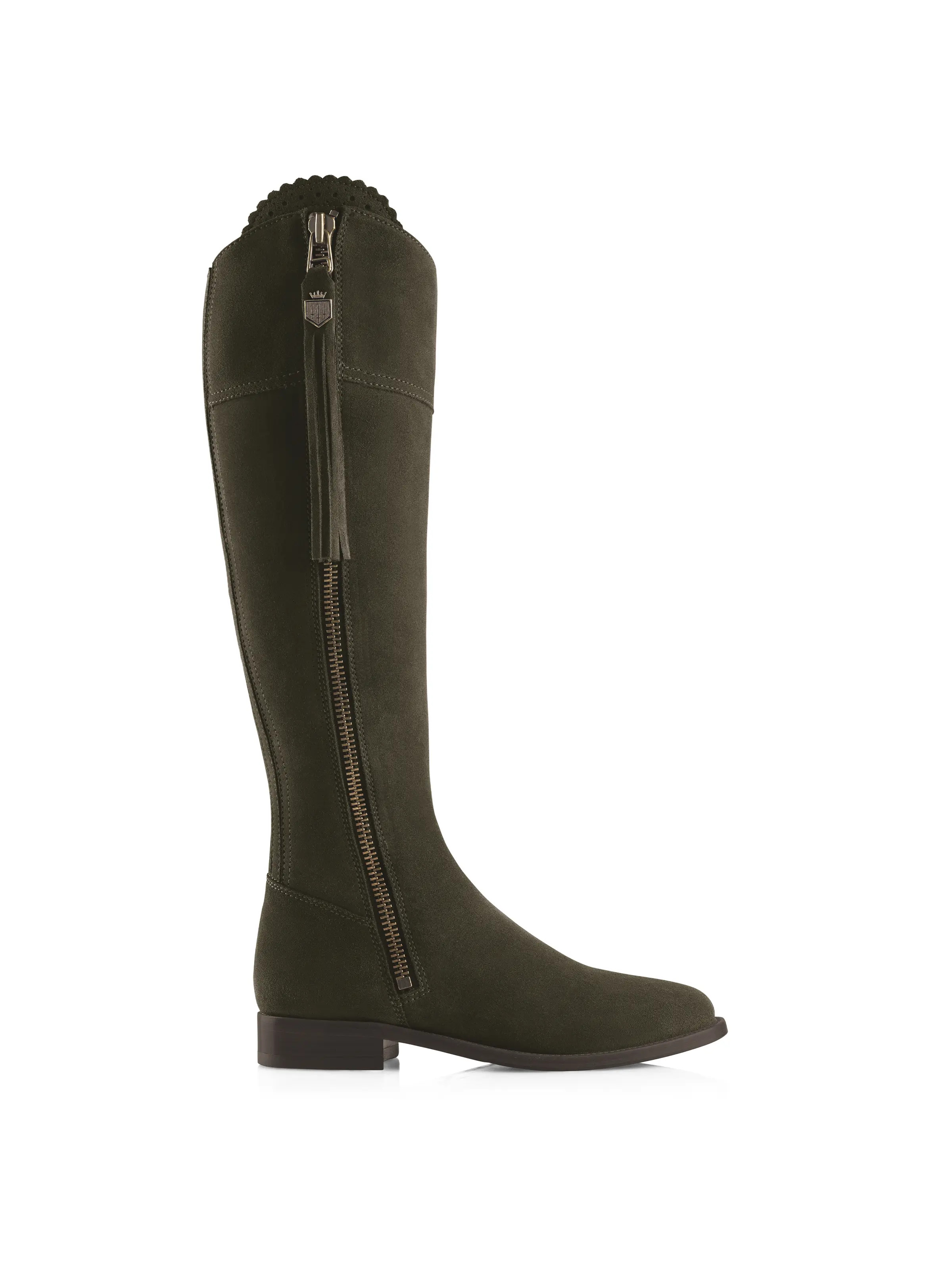 Regina - Women's Tall Boots - Moss Sporting | Fairfax & Favor | Fairfax & Favor (UK)