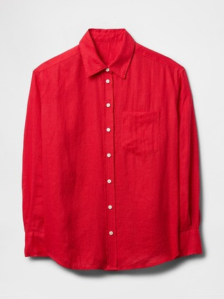 100% Linen Oversized Shirt | Gap (US)