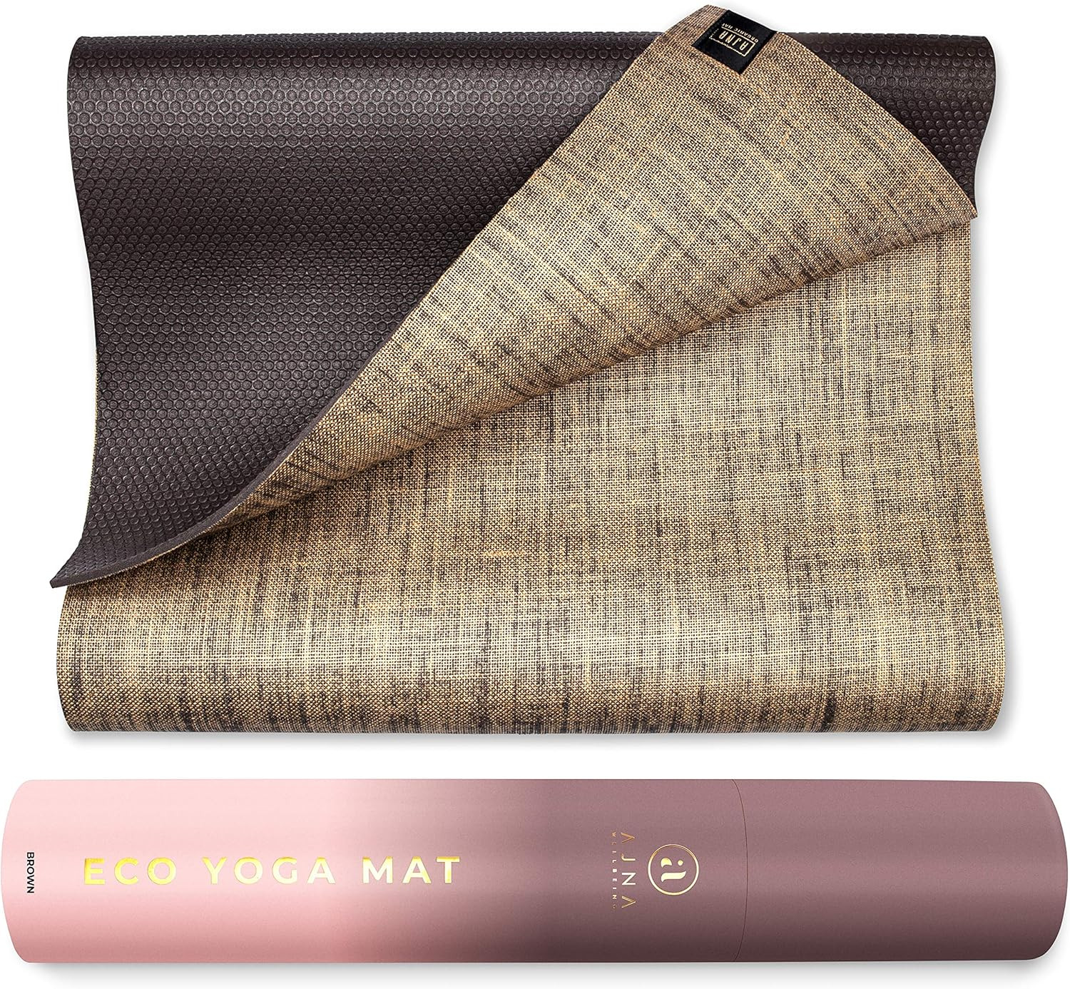 Ajna Organic Yoga Mat - Natural Jute Yoga Mats - Large Non Slip Eco Friendly Yoga Mats with Carry... | Amazon (US)
