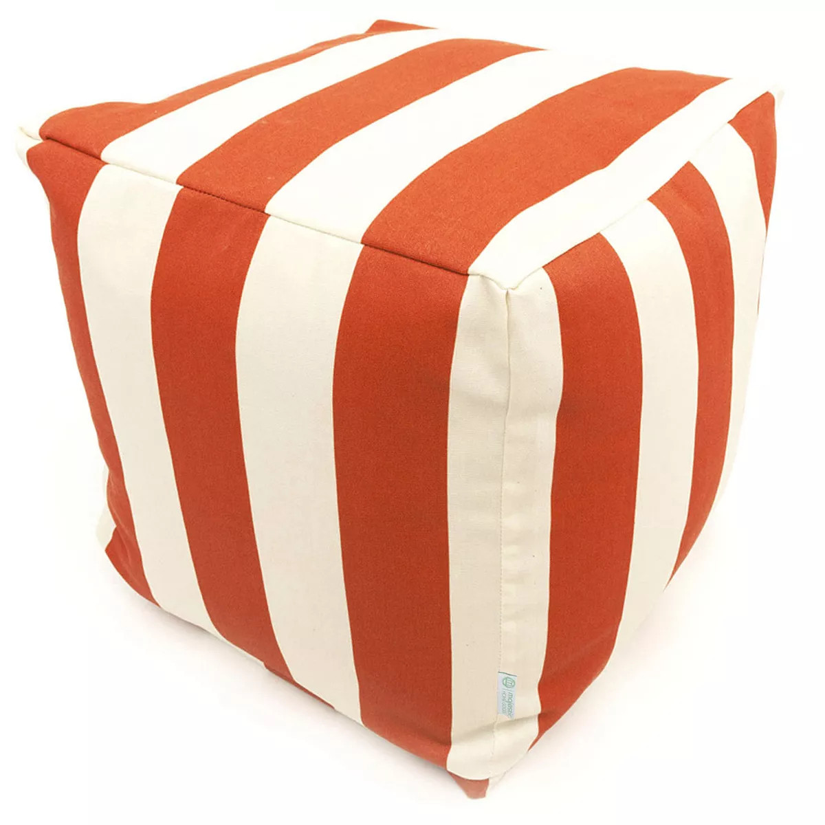 Majestic Home Goods Striped Indoor Outdoor Small Cube Ottoman | Kohl's