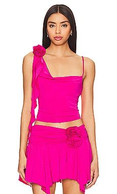 Lovers and Friends Casey Top in Hot Pink from Revolve.com | Revolve Clothing (Global)