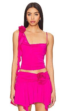 Lovers and Friends Casey Top in Hot Pink from Revolve.com | Revolve Clothing (Global)