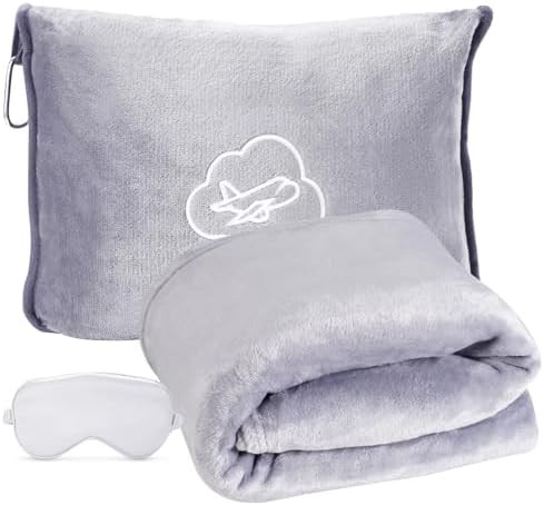 Travel Blanket, Ultra-Soft, Warm & Lightweight Travel Blanket Airplane with Bag, 65x40 in, Airpla... | Amazon (US)