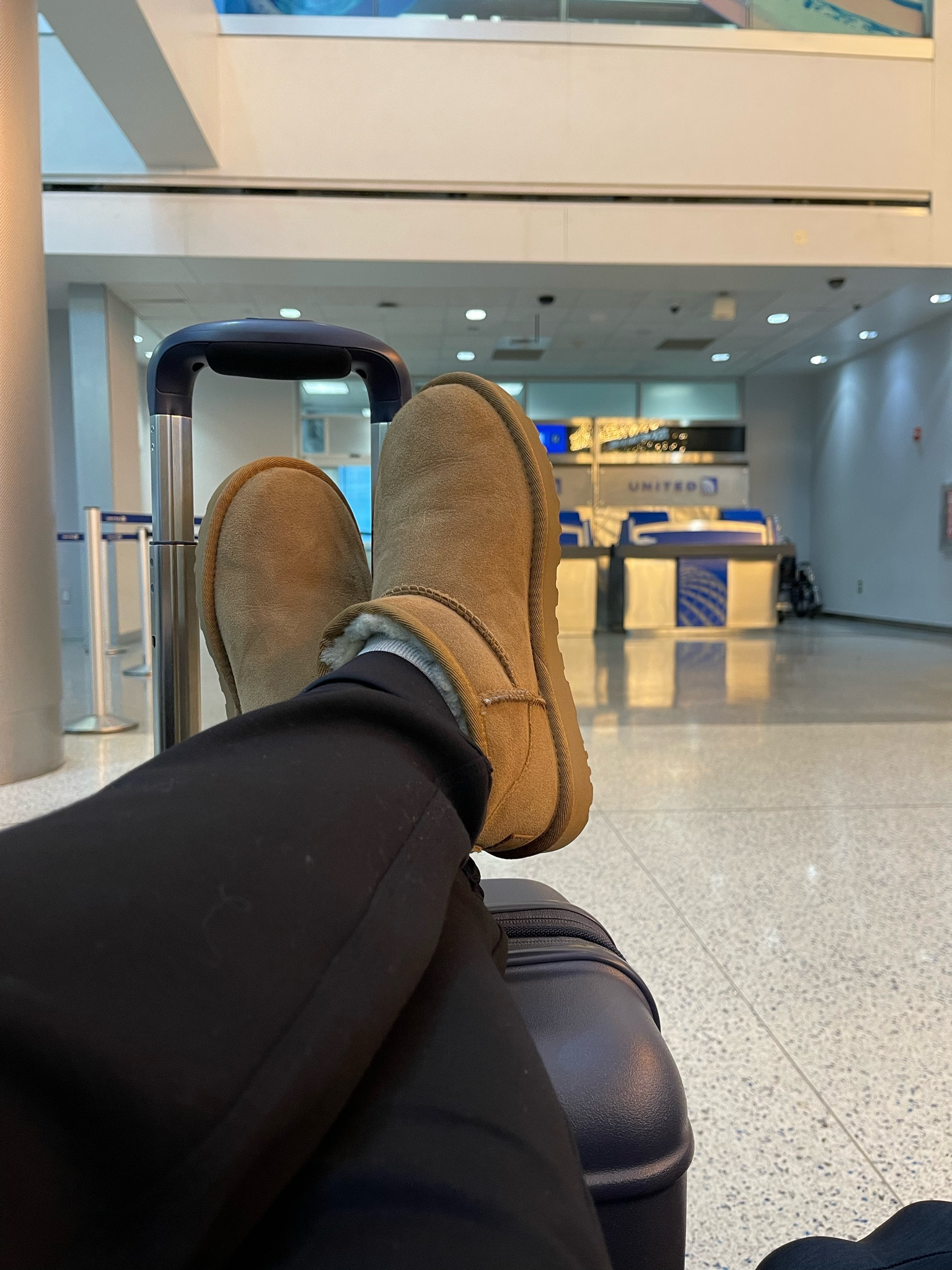 Travel outfit, airport outfit, Spanx, lululemon, ugg ultra mini boot 

#LTKtravel #LTKstyletip