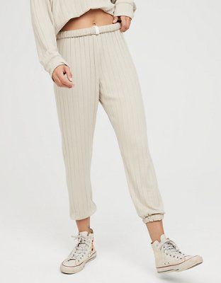 OFFLINE By Aerie By Aerie Cozy Class Foldover Jogger | American Eagle Outfitters (US & CA)