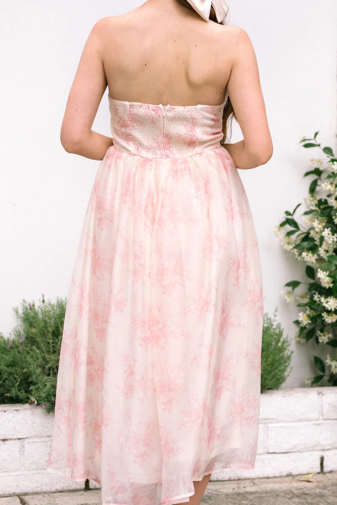 Harper Strapless Midi Dress | Morning Lavender