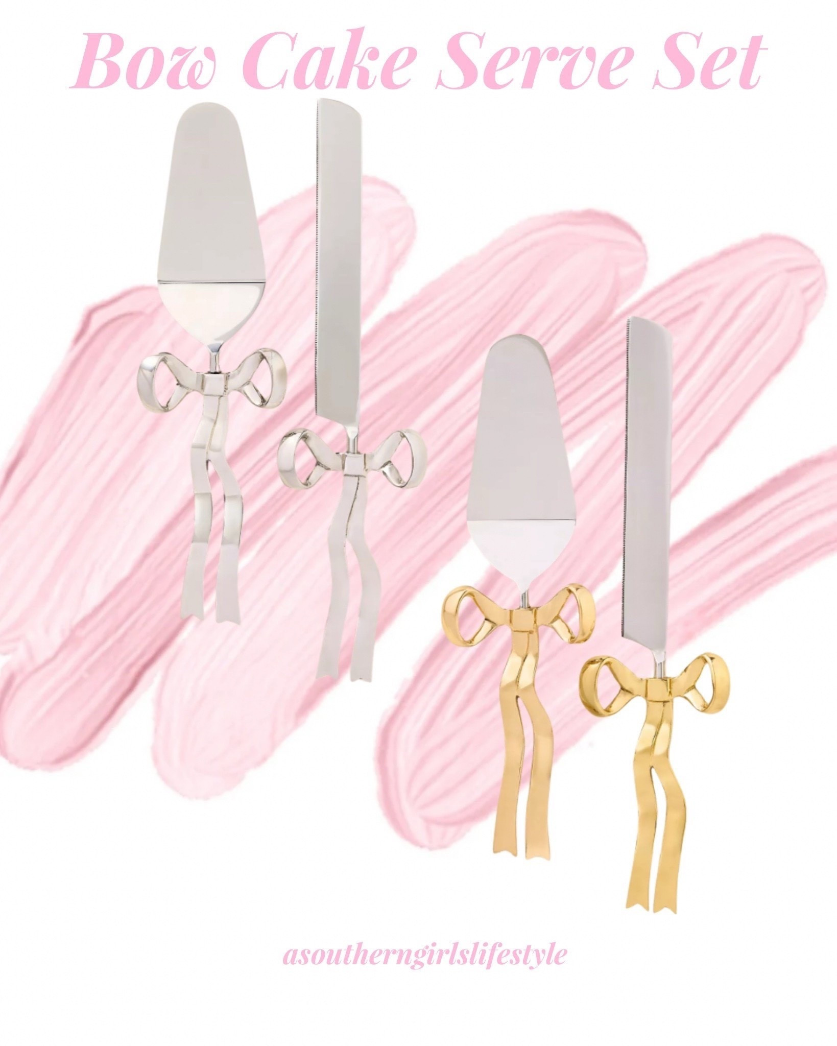 Such a Beautiful Set! Great Gift Idea for a Housewarming or Bridal Party/Wedding Gift

Stainless Steel Bow Cake Serve Set in all Silver & Silver/Goldd

Home Decor. Kitchen  


#LTKHome #LTKFindsUnder50 #LTKWedding