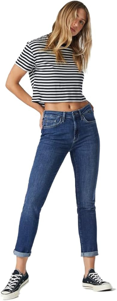 Mavi Women's Kathleen High Rise Slim Boyfriend Jeans | Amazon (US)
