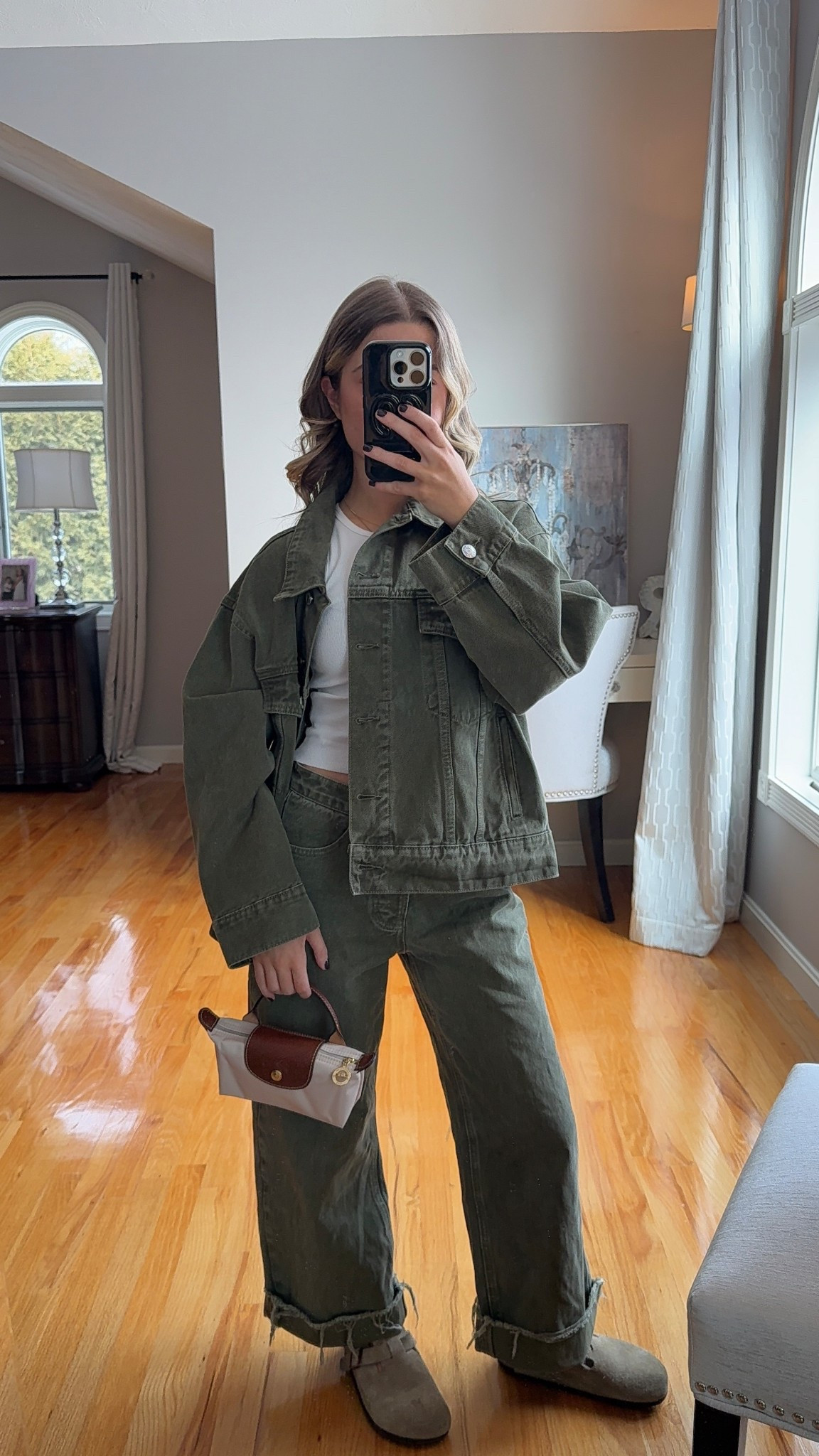 wearing a 23 in jeans and xs/s in jacket! 

#LTKootd #LTKSeasonal #LTKU