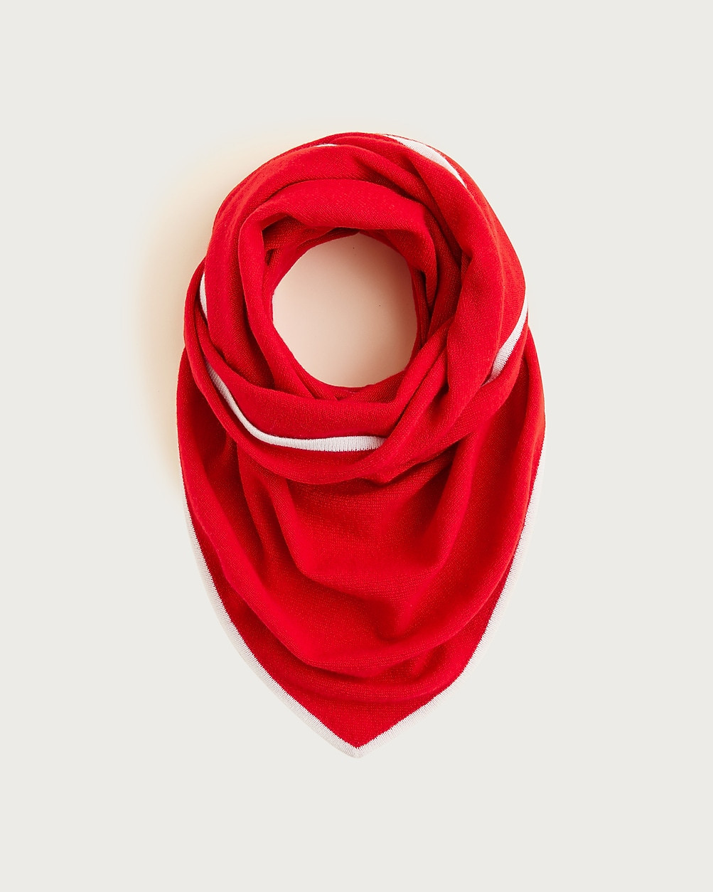 Tipped wool-cashmere blend bandana | J. Crew US