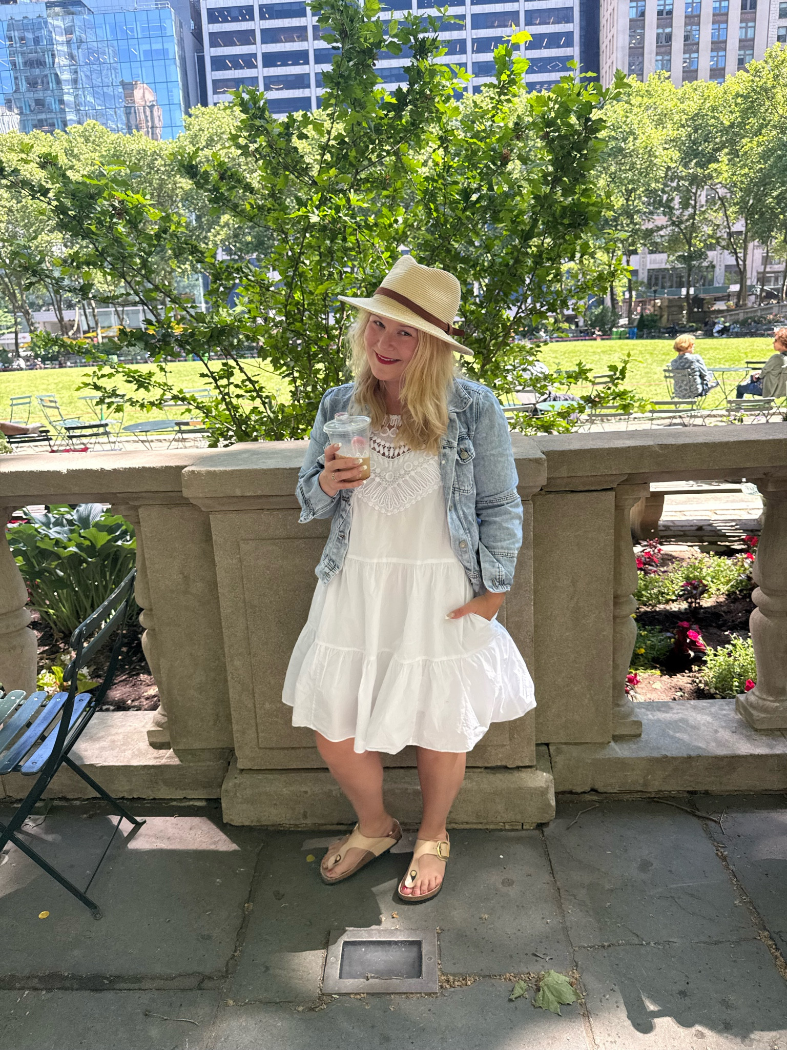 Friday ootd is a summer staple. A white sundress and @Lulus denim jacket.

#LTKootd #LTKPetite #LTKWorkwear
