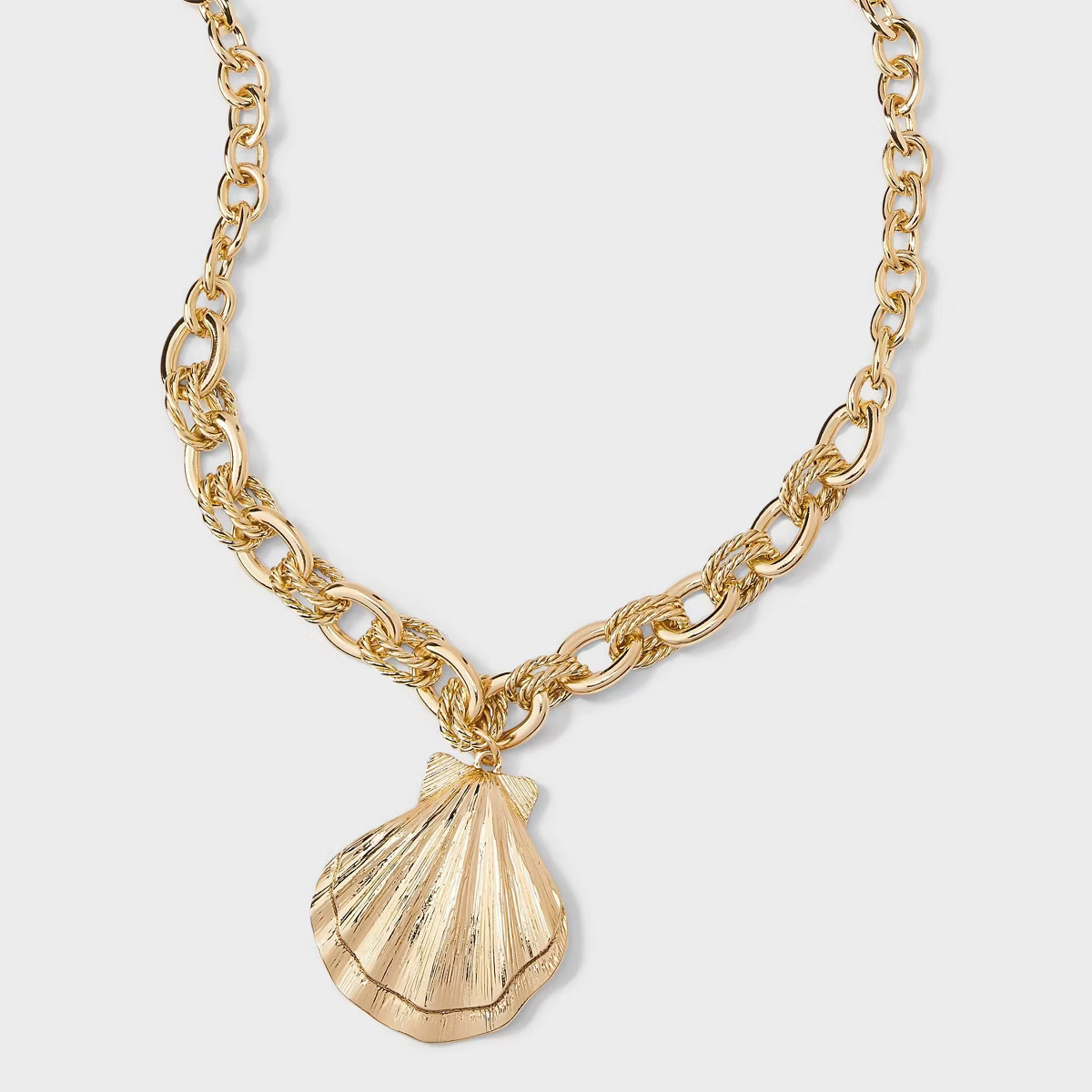 Sea Shell Pendant Necklace - A New Day™ Gold | Target