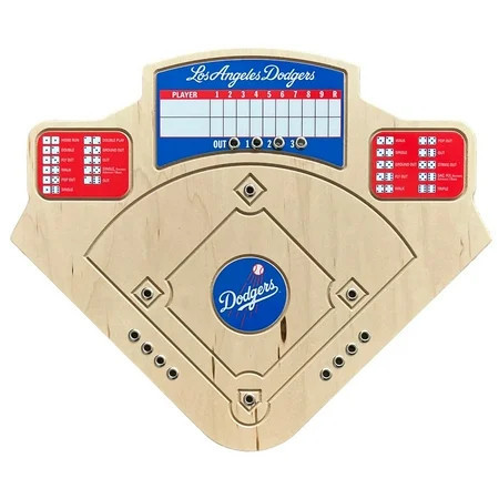 Los Angeles Dodgers Handcrafted Wood Baseball Game | Walmart (US)