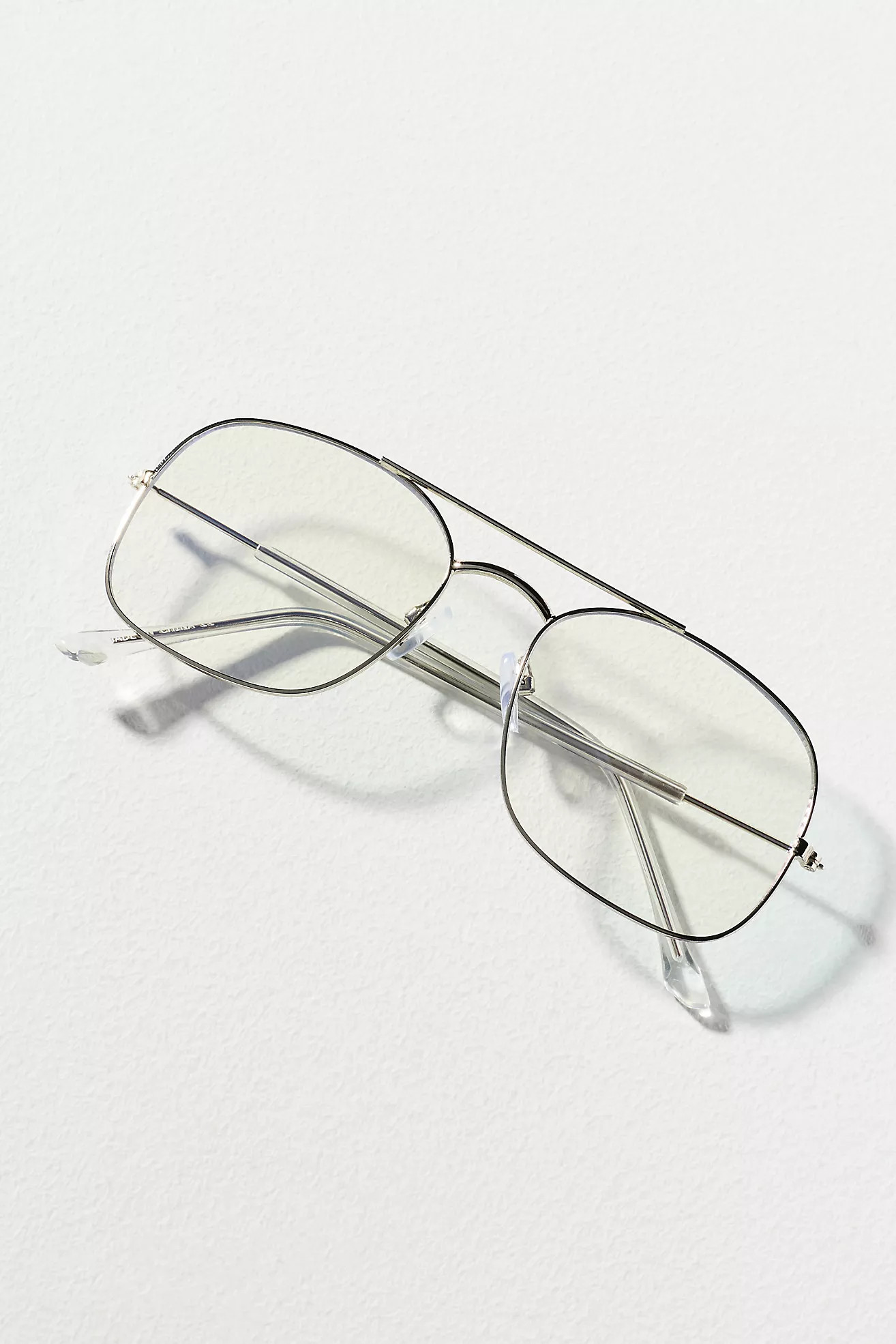 I-SEA Oversized Metal Aviator Bluelight Readers | Anthropologie (US)