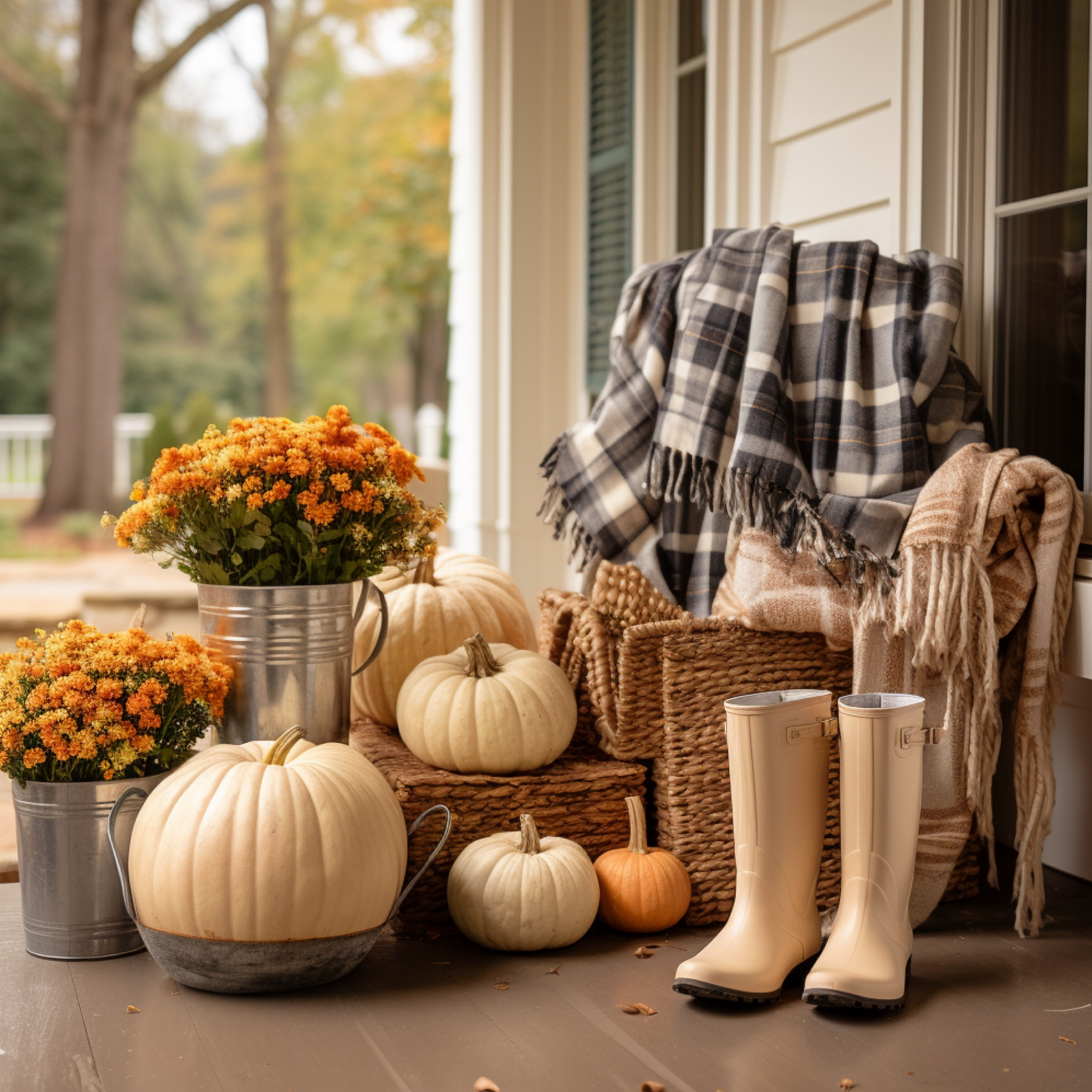 Fall porch styling 

#LTKSeasonal #LTKunder100 #LTKhome