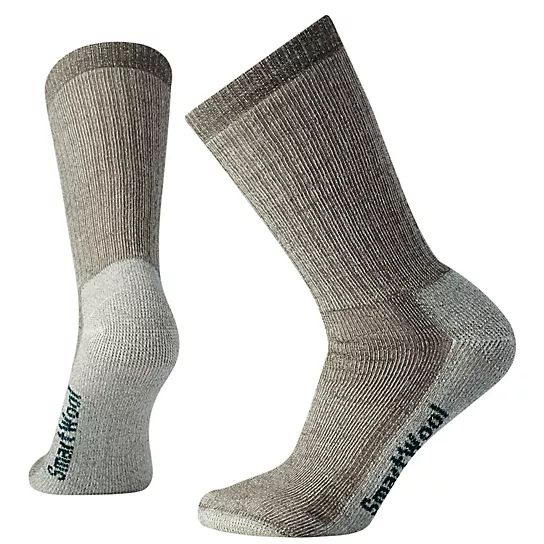 Smartwool Women's Medium Hiking Crew Socks in Taupe Gray size Large | Smartwool US