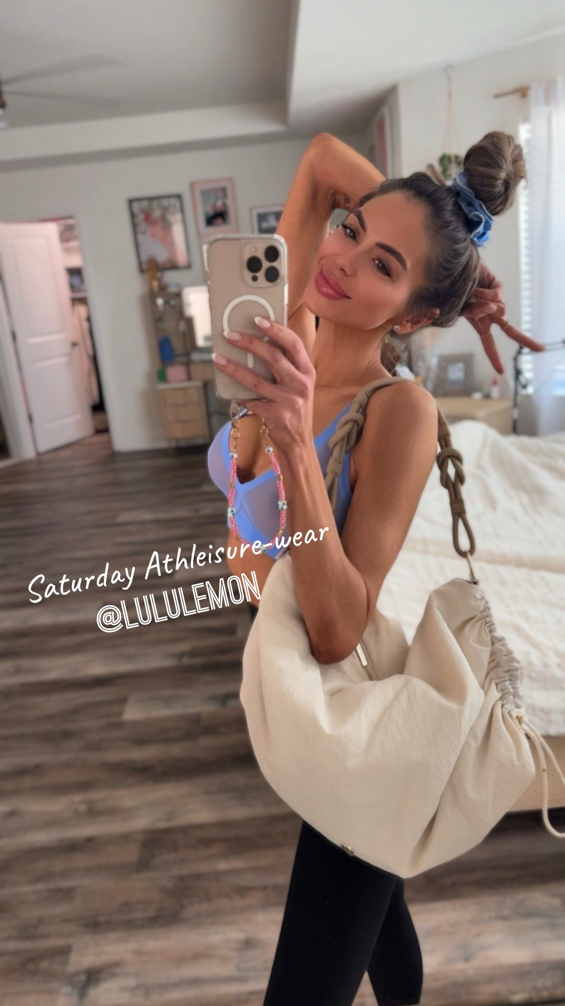 @lululemon ALWAYS hit the mark 😍

This new convertible crossbody bag is insane! 👏🏽👏🏽👏🏽

Also linking my favorite (Lulu) leggings and this adorable sports bra from @EBY US ✌🏽 

#LTKdayinmylife #LTKfitnessgoals #LTKOver40